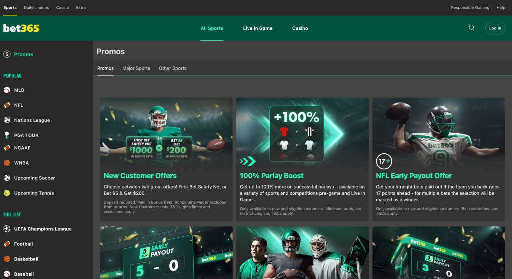 BET365 Bonuses and Promotions 